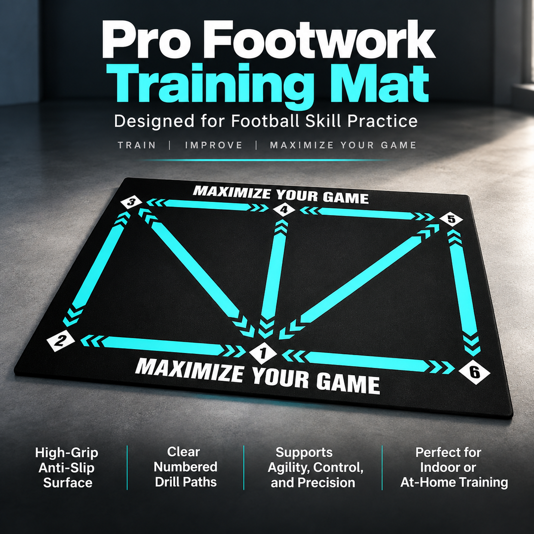 Football Training Mat Anti Slip 2x2m Skills Video Program