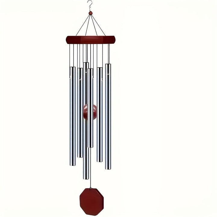 Outdoor Wind Chime Large Deep Tone 6 Tuned Pipes Sympathy Wind Chime