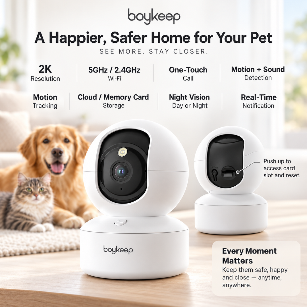 Wireless Pet Camera 360 Indoor Cam with 2-Way Audio