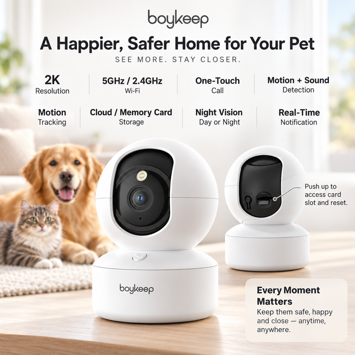 Wireless Pet Camera 360 Indoor Cam with 2-Way Audio