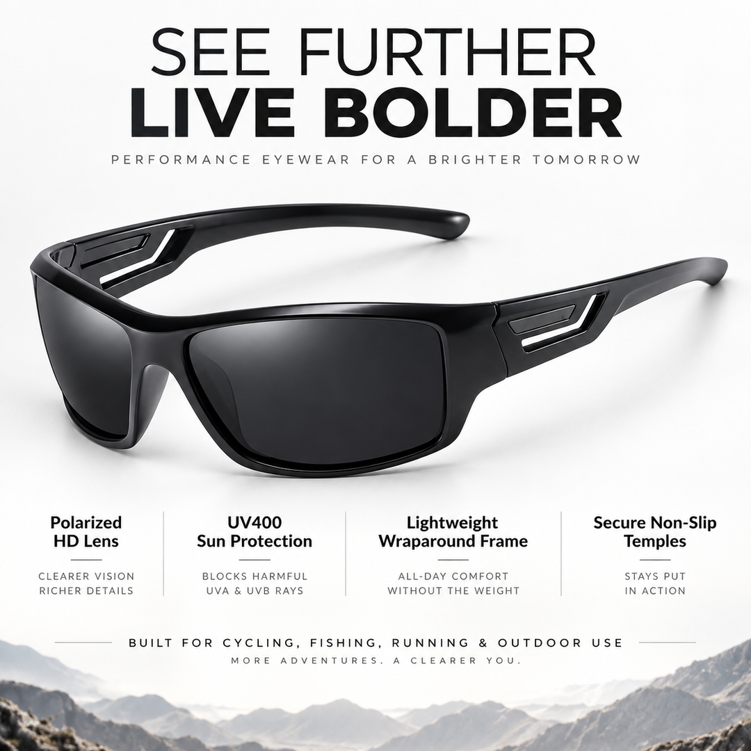 Polarised Sunglasses UV400 Mens Fishing Driving Glasses