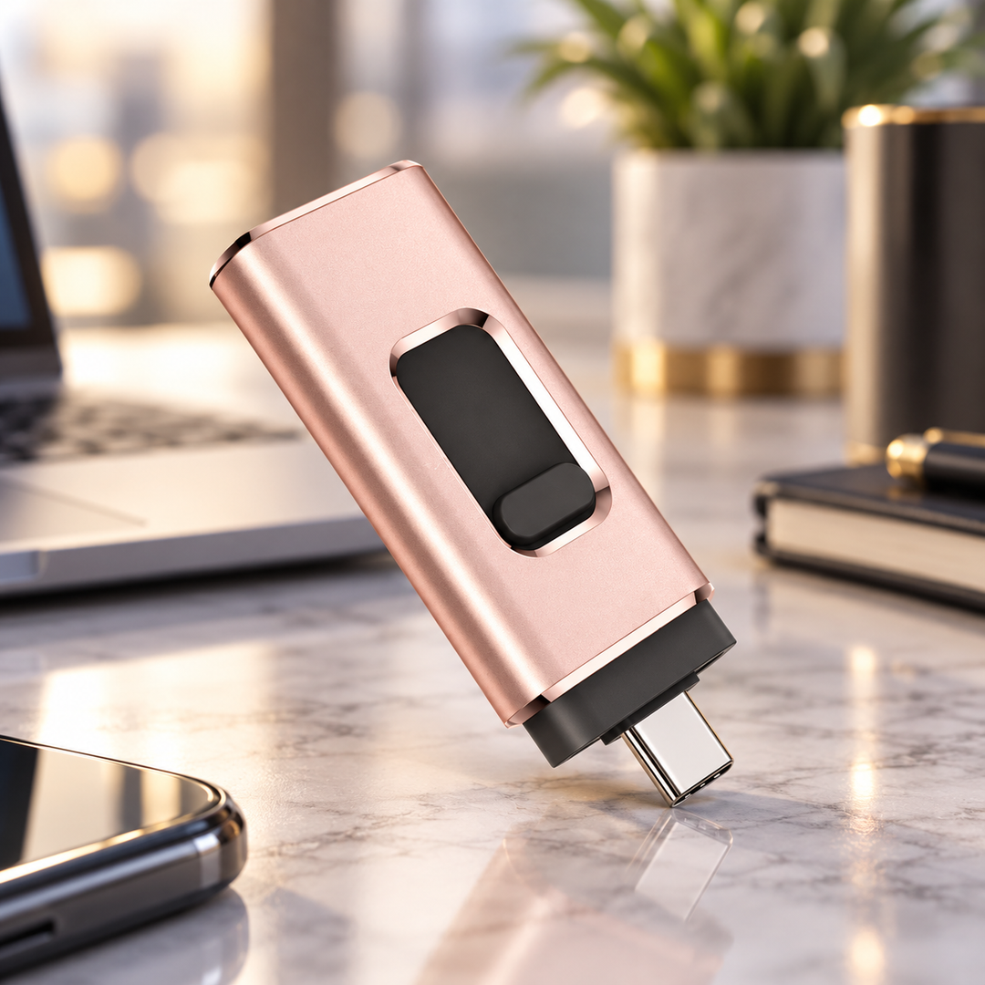 Phone Storage Memory Stick 4 in 1 USB Flash Drive Lightning USB C
