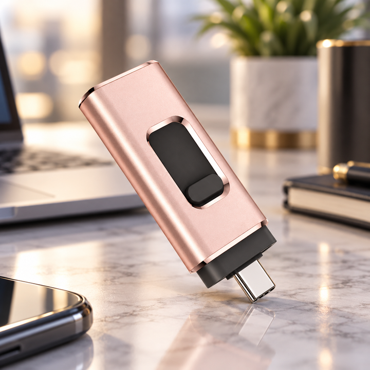 Phone Storage Memory Stick 4 in 1 USB Flash Drive Lightning USB C