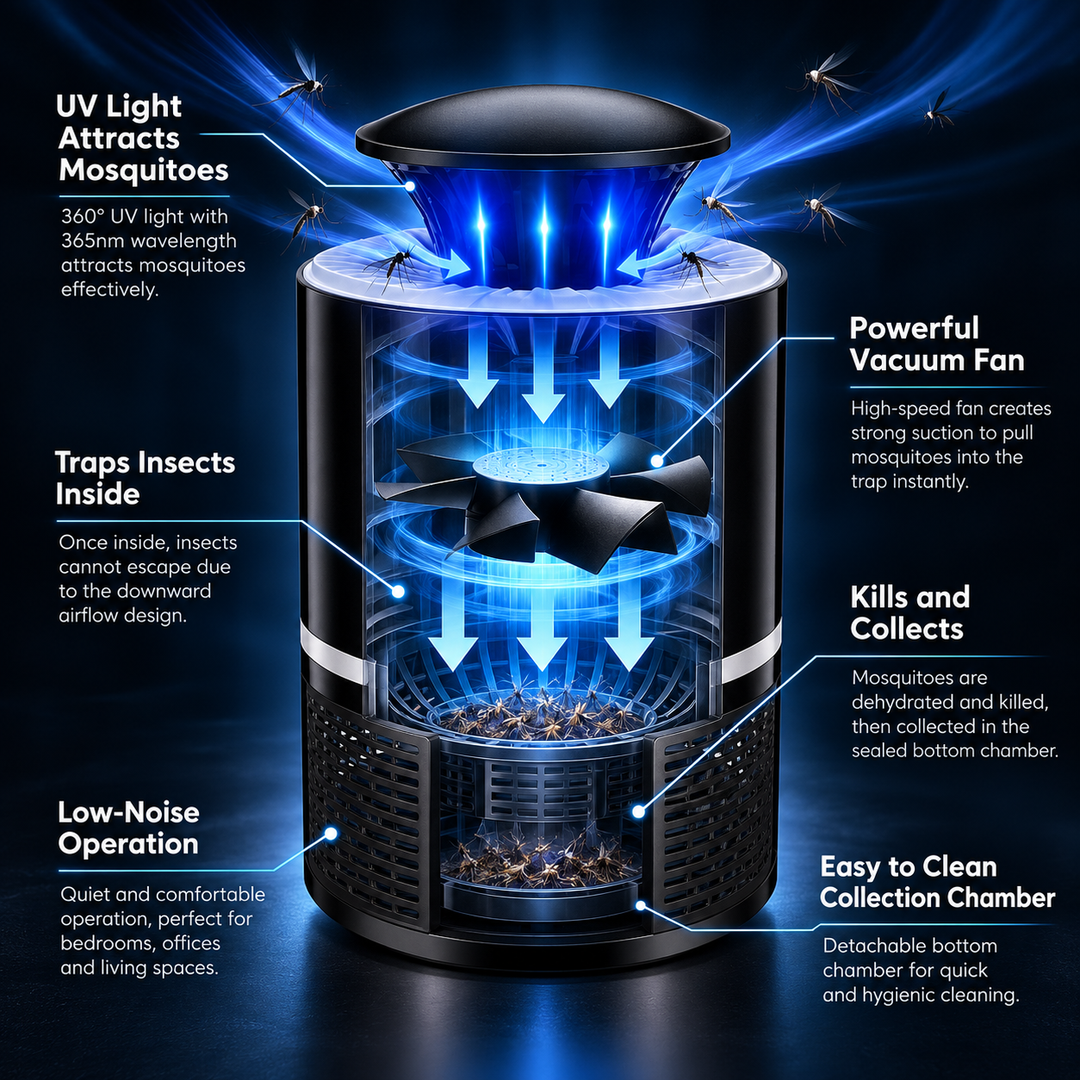 Smart Mosquito Trap Chemical Free Indoor Insect Catcher