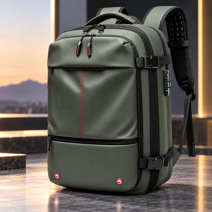 Vacuum Compression Travel Backpack Space Saving Carry Bag
