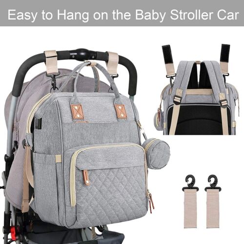 Travel Cot and Changing Bag Set Baby Travel Bed and Diaper Bag Combo