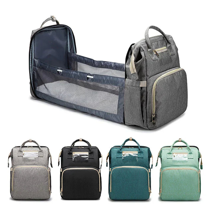 Travel Cot and Changing Bag Set Baby Travel Bed and Diaper Bag Combo
