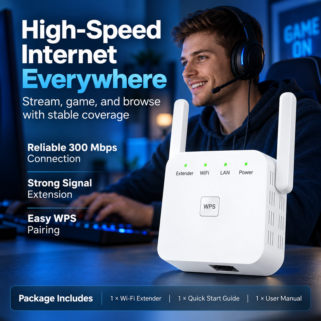 5G WiFi Booster Dual-Band Extender for Home and Garden