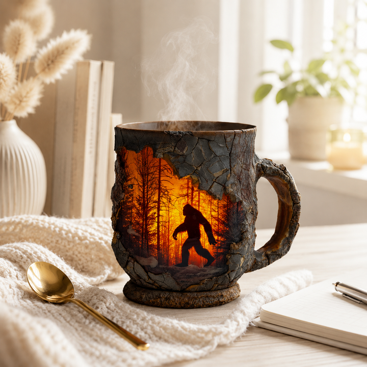 Halloween Resin Mug Bigfoot Witch Reindeer Santa Novelty