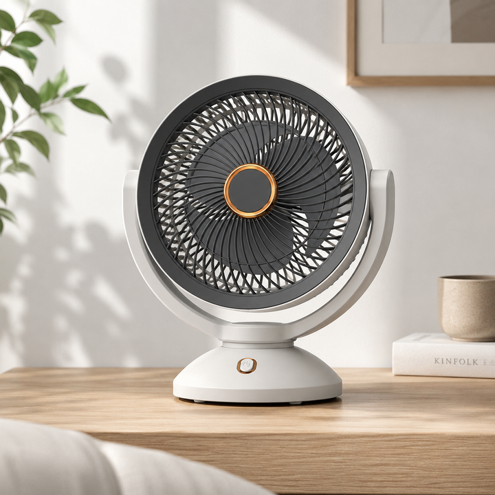 Rechargeable Portable USB Desk Fan with Night Light Quiet Cooling Fan