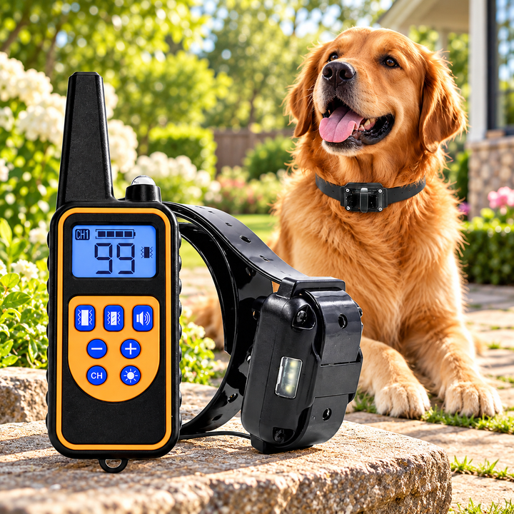 800M Rechargeable Electric Dog Training Collar Waterproof with Remote