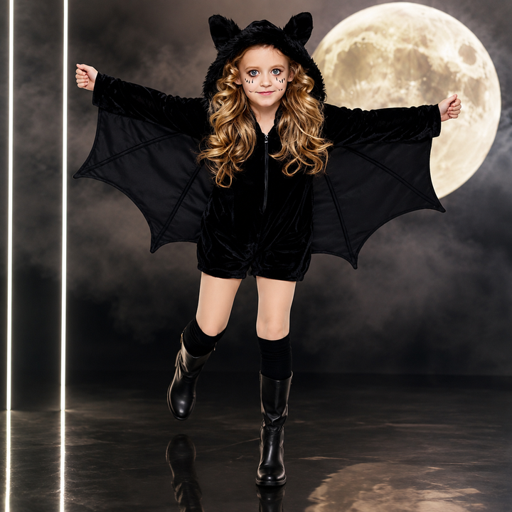 Kids Devil and Bat Costume Set Halloween Boys Girls