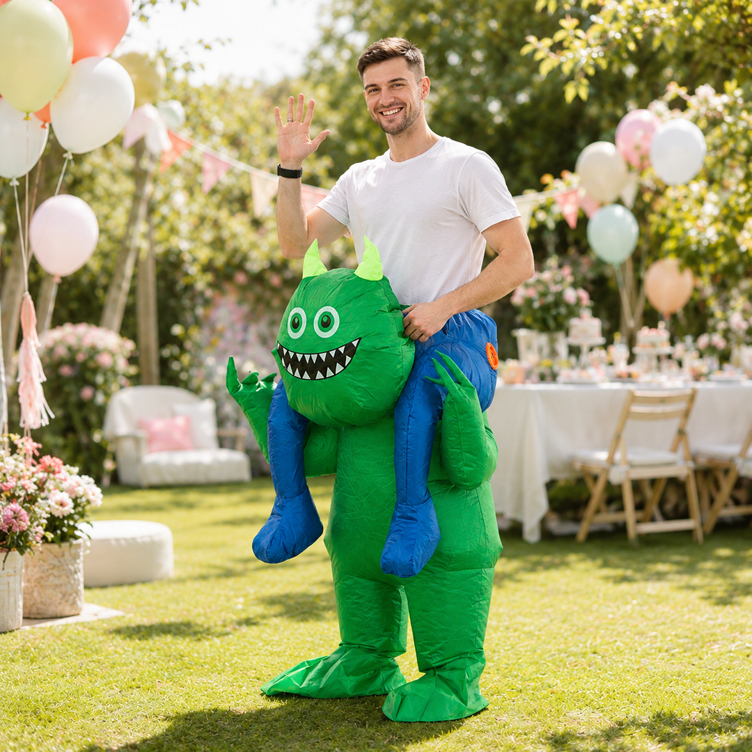 Inflatable Monster Ride-On Costume Adults Halloween Funny