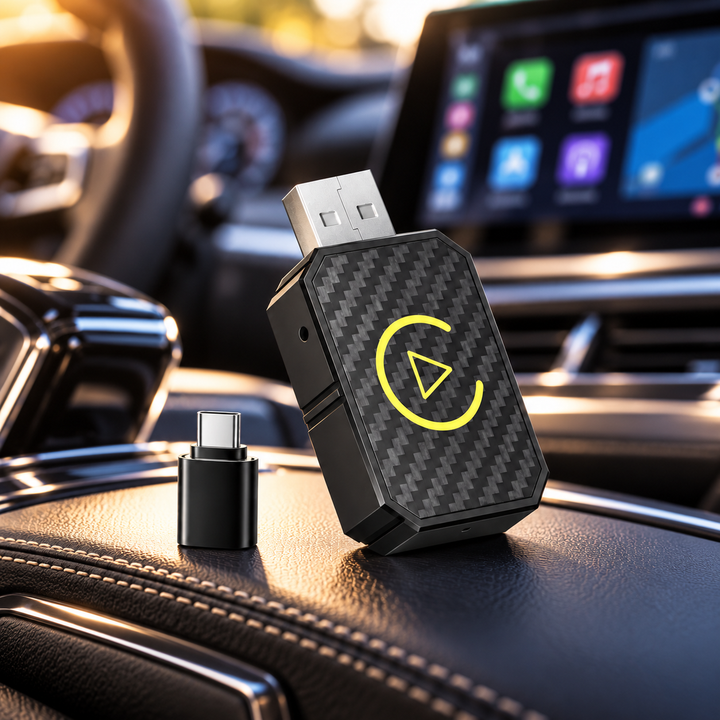 Mini Wireless CarPlay Adapter for iPhone and Android Auto