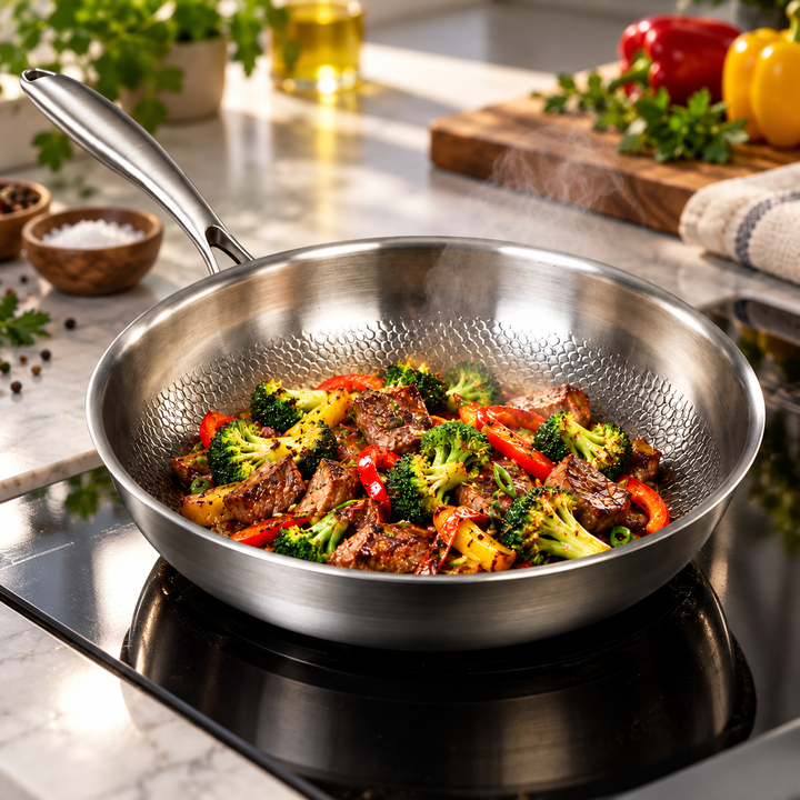 Titanium Frying Pan Non Toxic Non Stick for Healthy Cooking