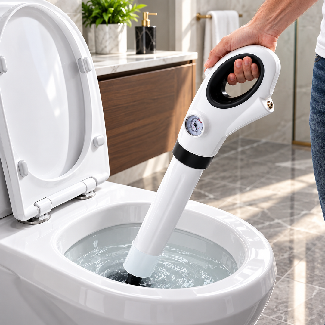 Effortless Toilet Plunger High Pressure Drain Unblocker Tool