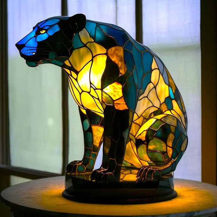 Animal Stained Glass Table Lamp Night Light