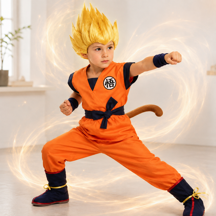 Son Goku Dragon Ball Costume Kids Adults Halloween Cosplay