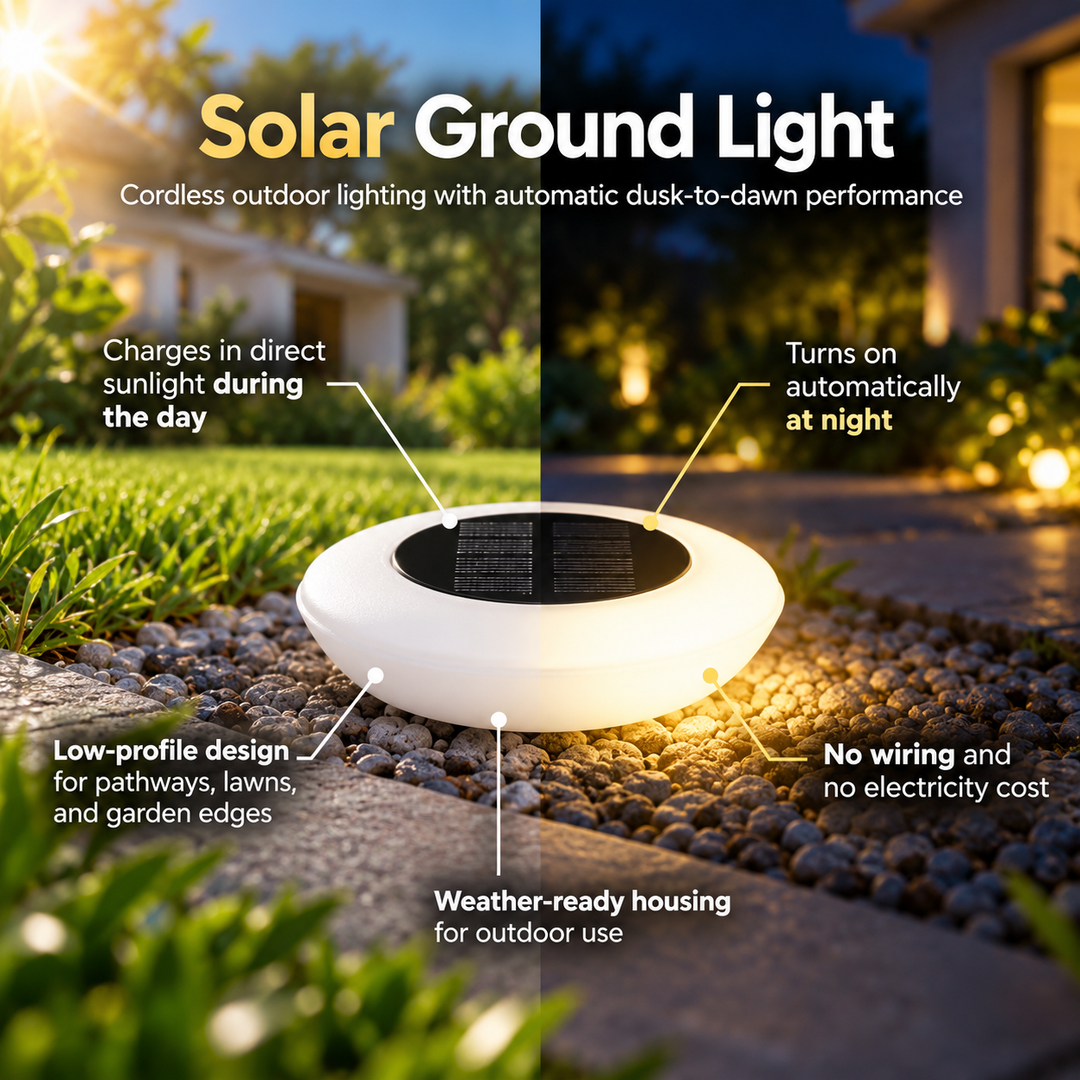 Solar Powered Garden Lights Waterproof Outdoor Pathway Stake Lights