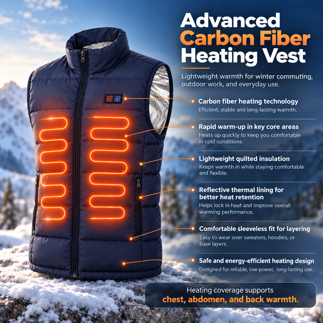 Heated Vest Rechargeable Electric Warming Gilet Men and Women