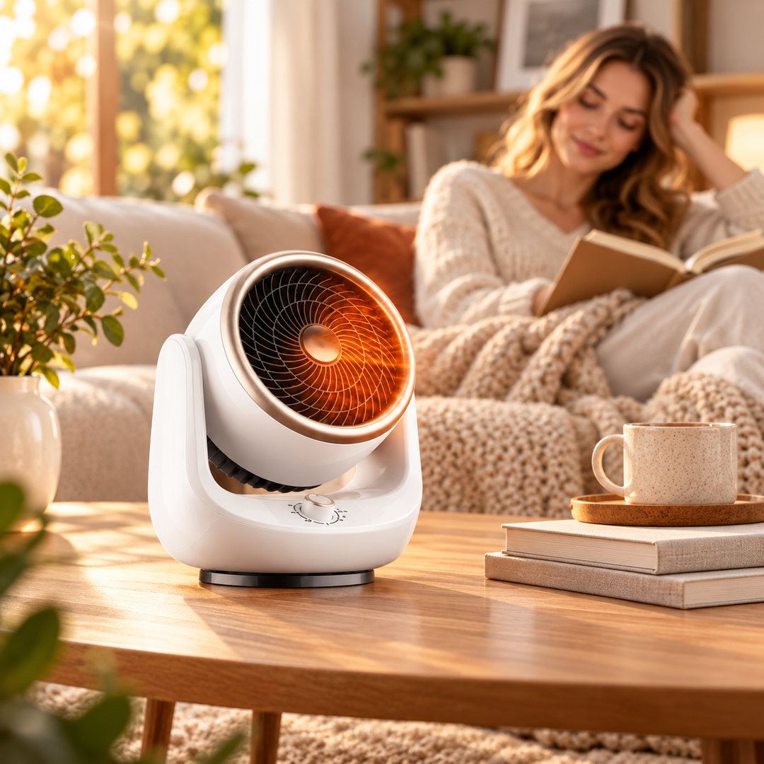Portable Air Circulation Fan Remote Control 360 Rotation Quiet Cool