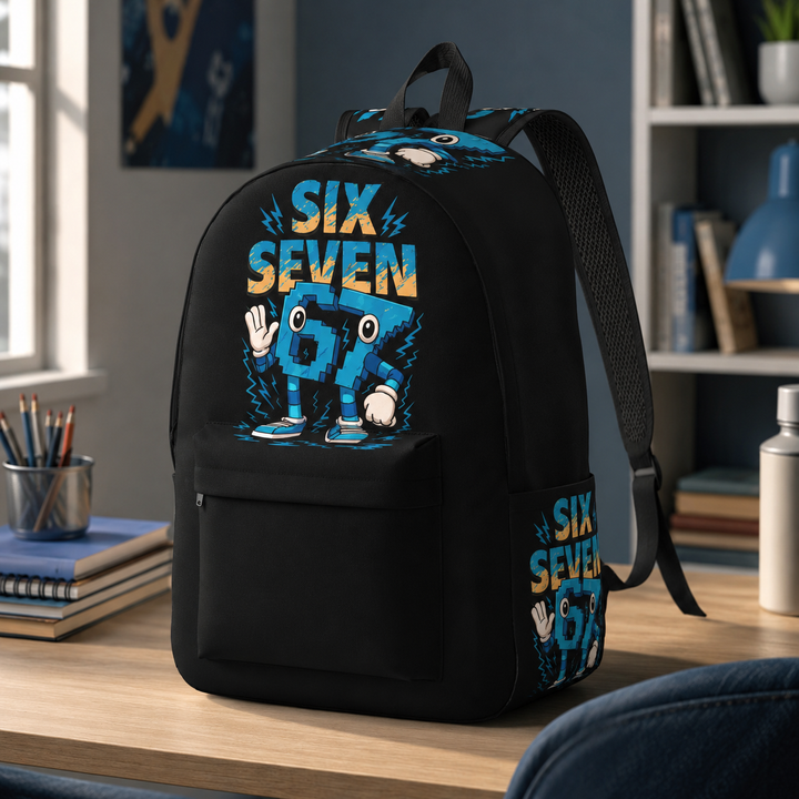 Six Seven 67 Unisex Lightweight School Laptop Backpack