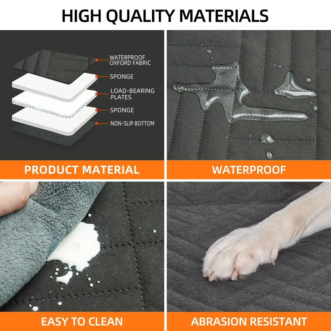 Dog Car Seat Extender Hard Bottom Pet Travel Booster Seat