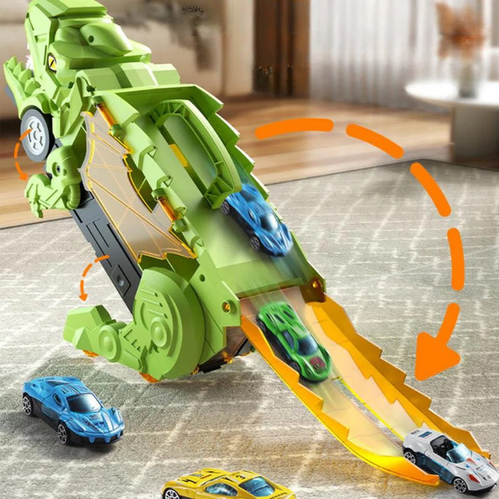 Dinosaur Truck and Car Toy Vehicle Play Set