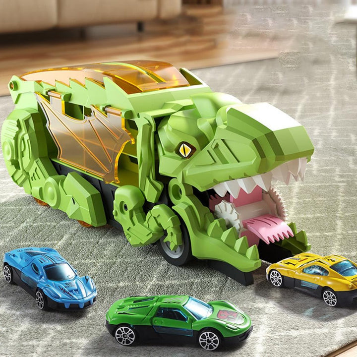 Dinosaur Truck and Car Toy Vehicle Play Set