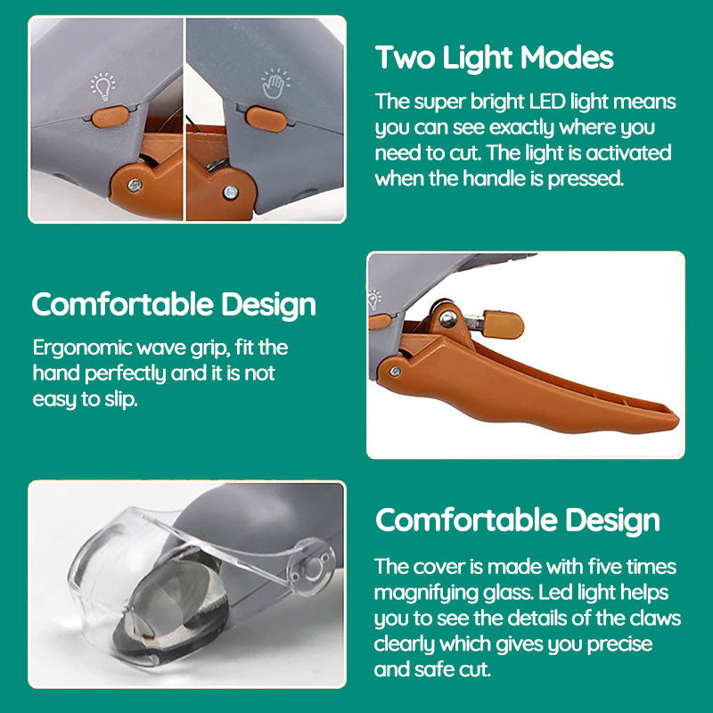 Dog Nail Clipper with Quick Sensor Safety Guard