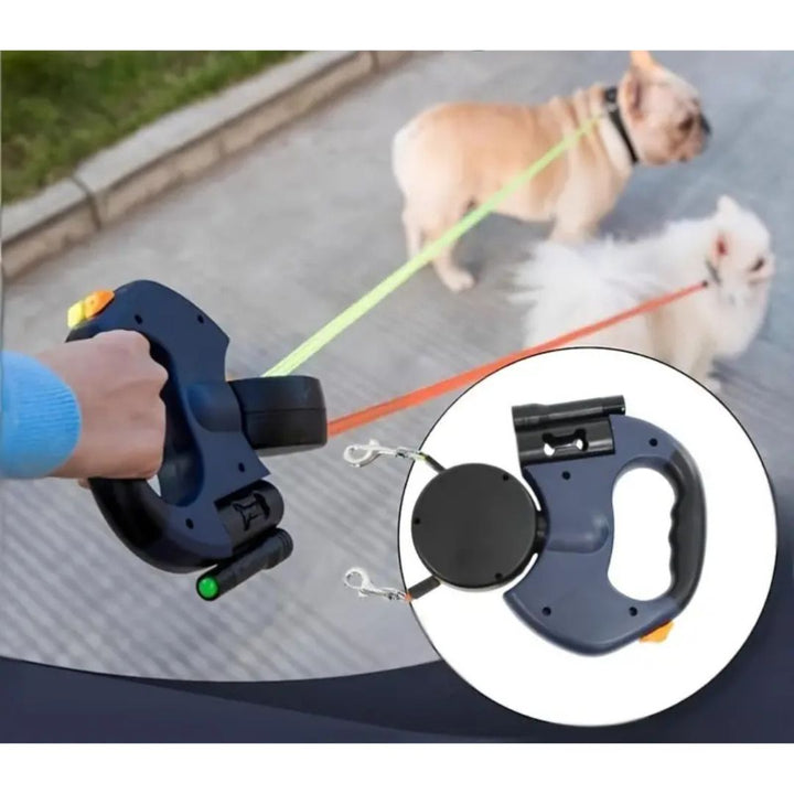 Double Dog Leash Connector Tangle Free Splitter Attachment