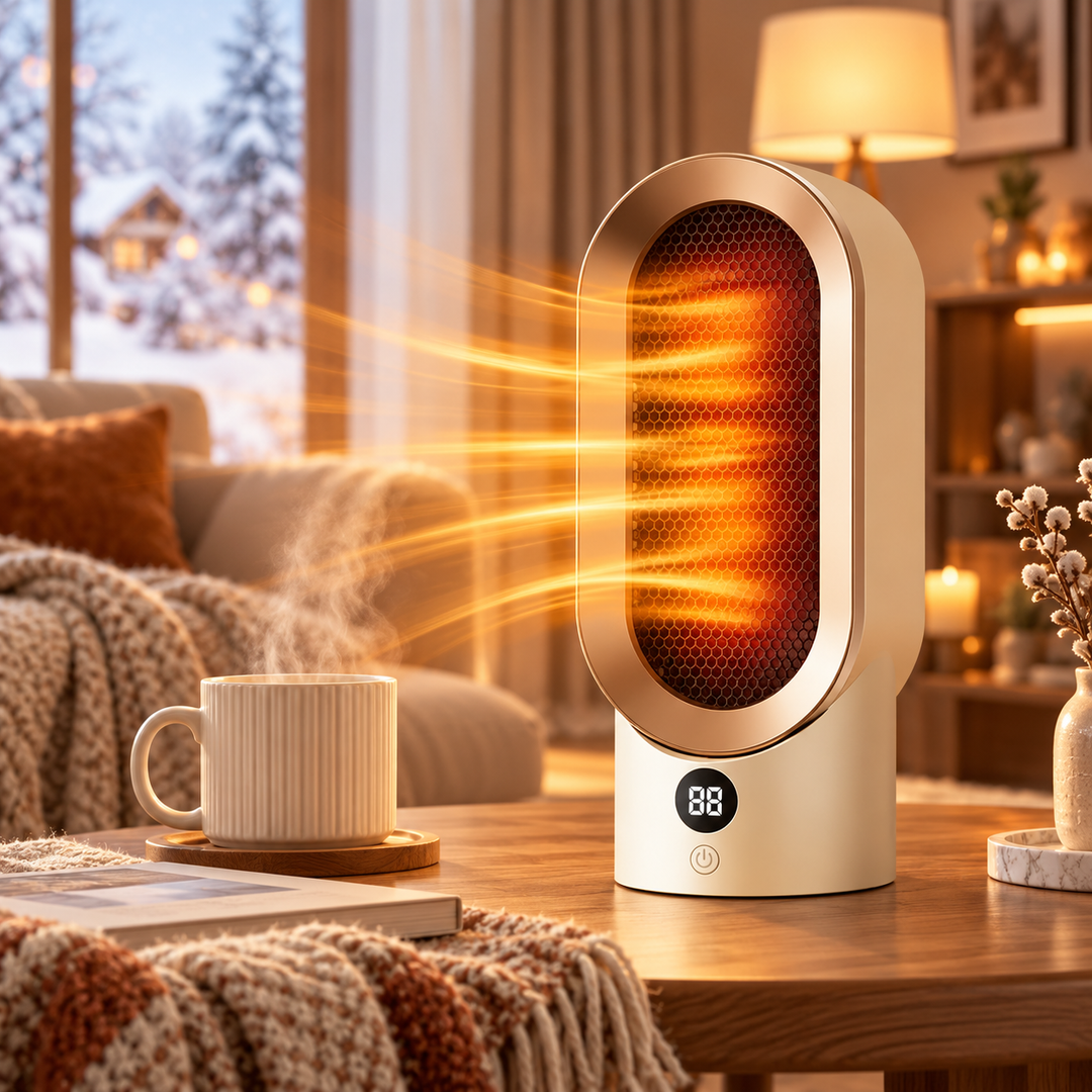 Portable Space Heater Electric Ceramic Fan Heater for Small Rooms