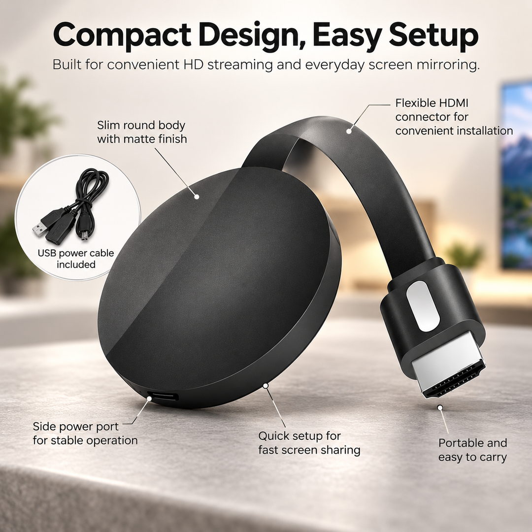 Wireless HDMI TV Dongle Screen Mirroring Stick for Phone