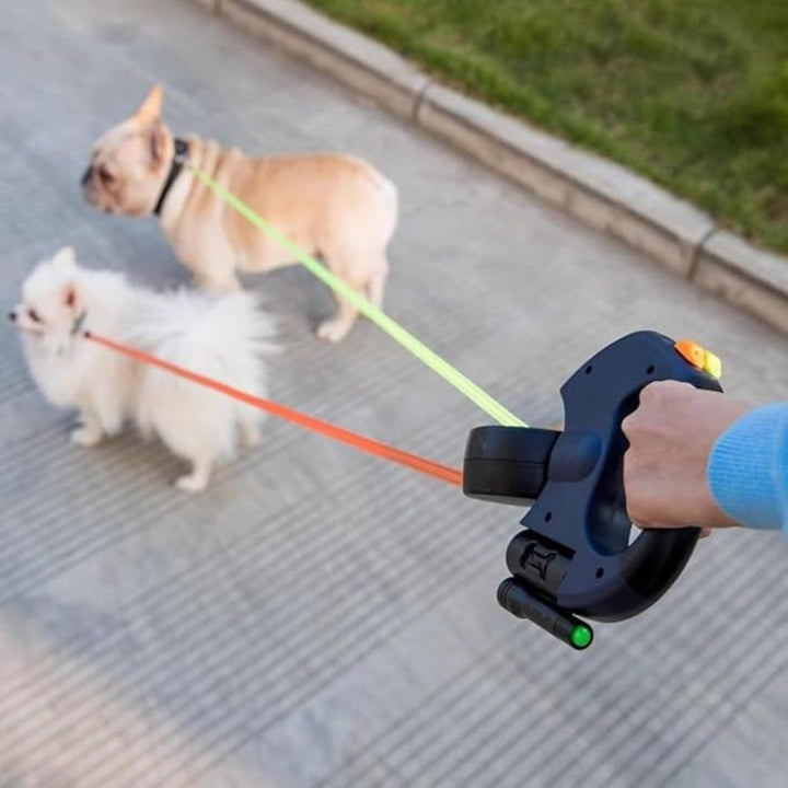 Hands Free Dual Dog Leash Adjustable Walking Lead