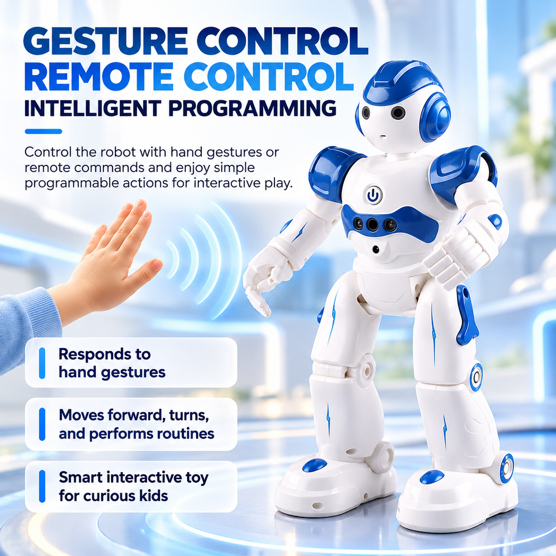 Remote Control Robot Interactive Smart Toy Robot for Kids with Lights