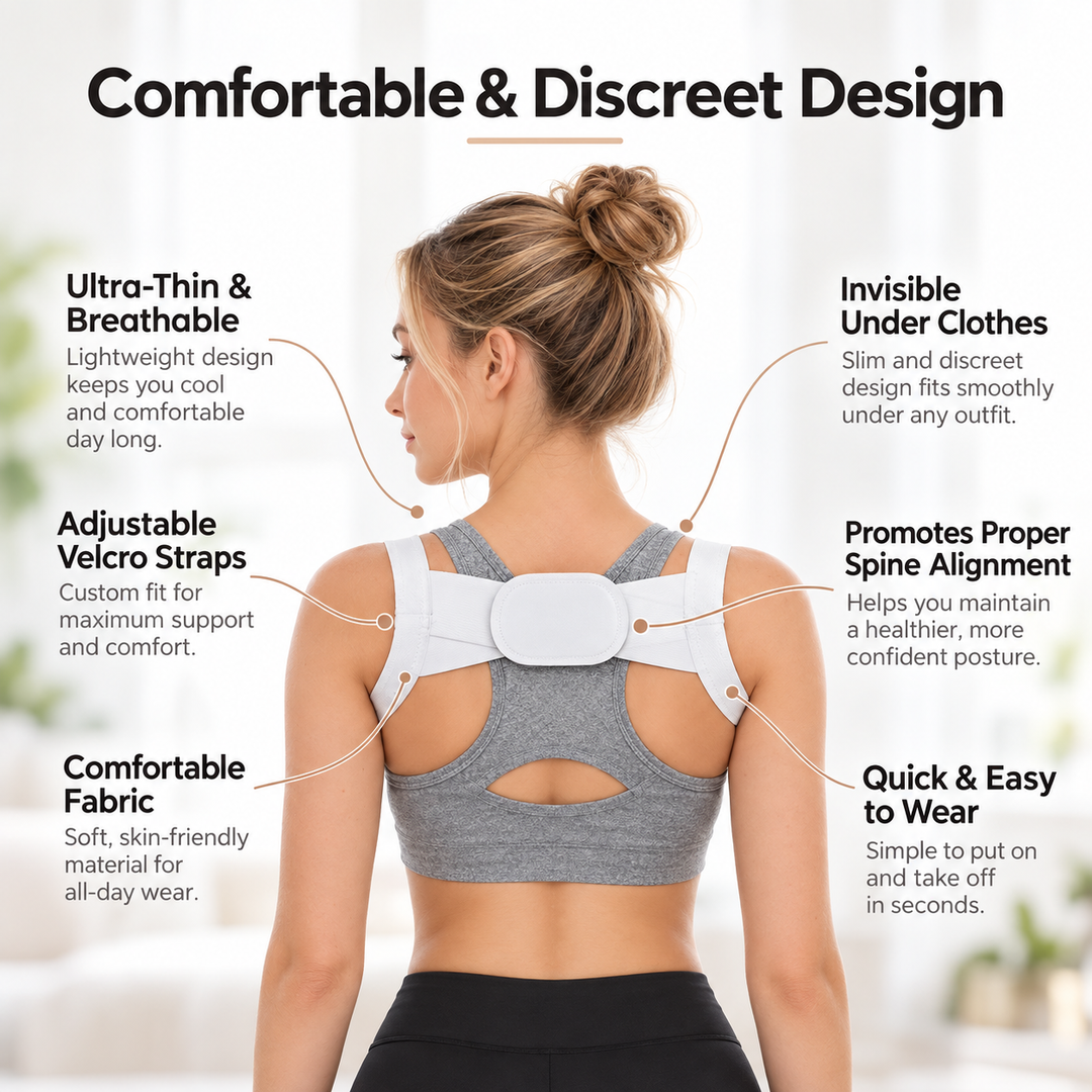 Invisible Back Posture Corrector Adjustable Support Brace