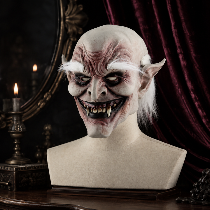 Old Demon Horror Latex Mask Halloween Scary Adult