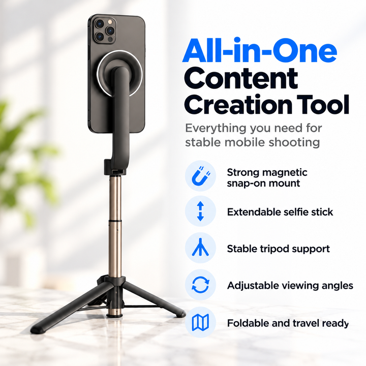 iPhone Tripod Wireless Remote Flexible Phone Stand Creators