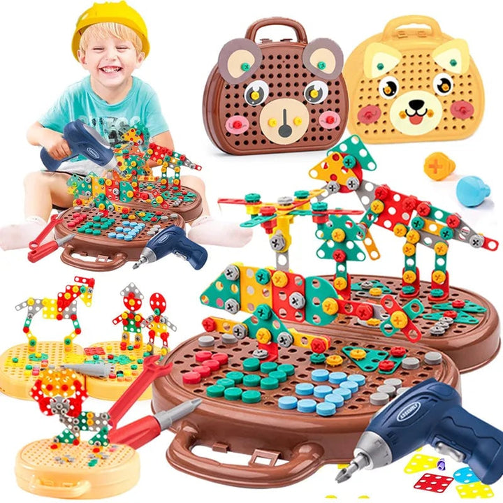 Montessori Educational Toy Tool Set Kids Play Toolbox Kit