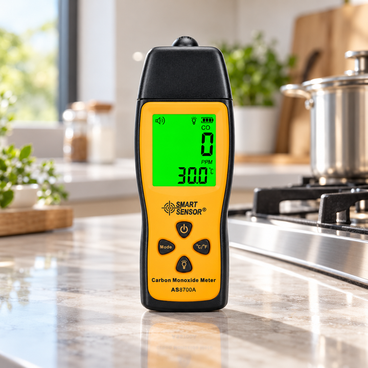 Portable Carbon Monoxide Detector Handheld CO Gas Meter Alarm