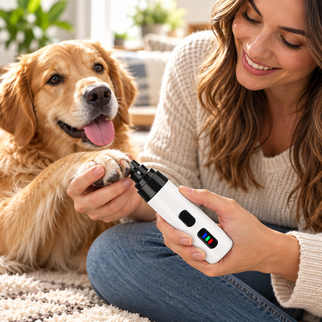 Electric Dog Nail Trimmer Grinder Rechargeable Quiet Clipper
