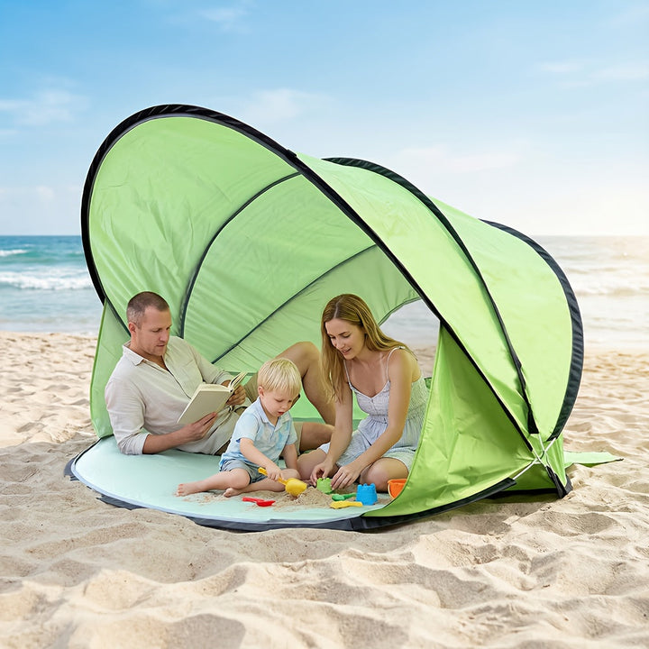 Pop-Up Automatic Square Beach Canopy Tent Portable Outdoor Shelter
