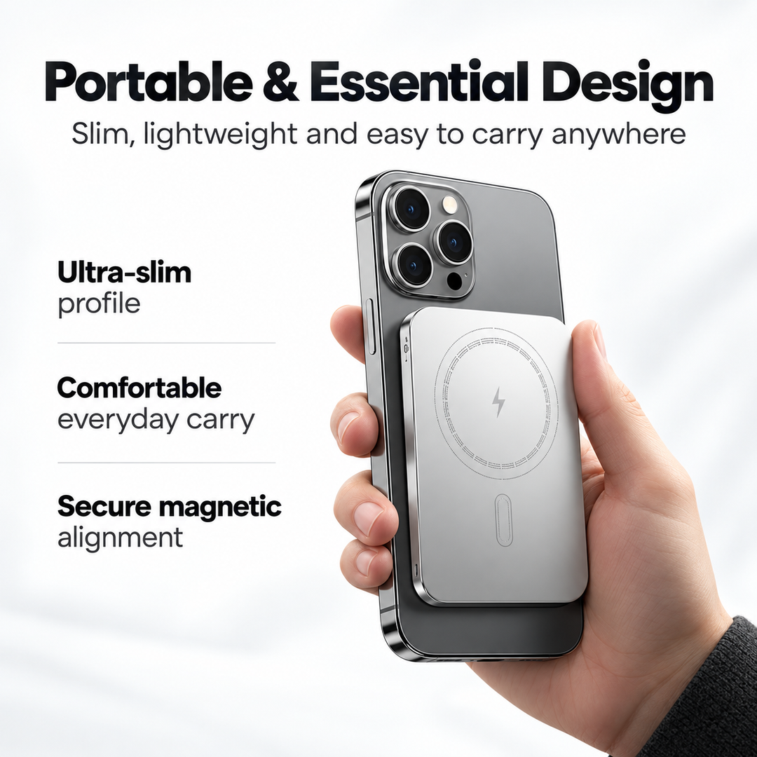 50000mAh Wireless Power Bank Fast Charging Magnetic Charger