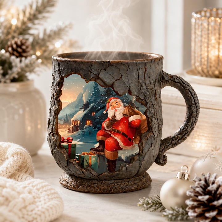 Halloween Resin Mug Bigfoot Witch Reindeer Santa Novelty