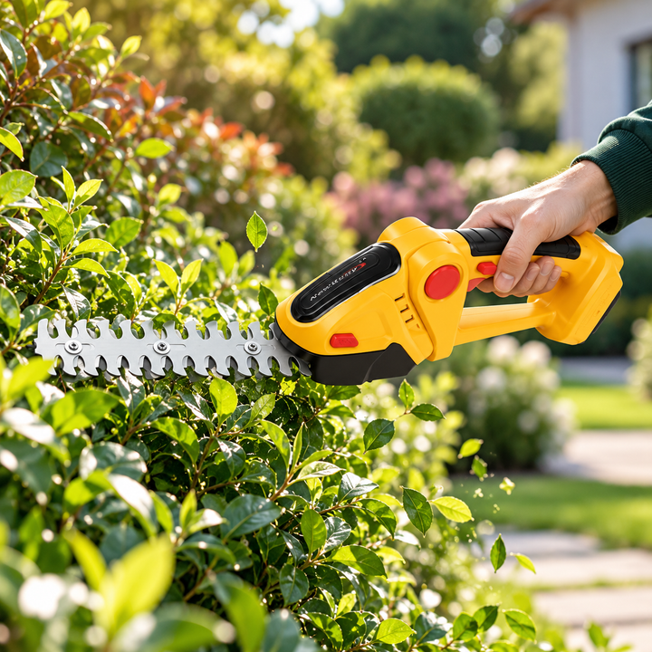 Cordless 2-in-1 Hedge and Shrub Trimmer Lightweight Garden Tool