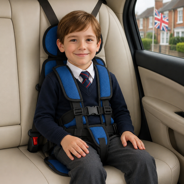 Portable Kids Booster Car Seat with Safety Harness