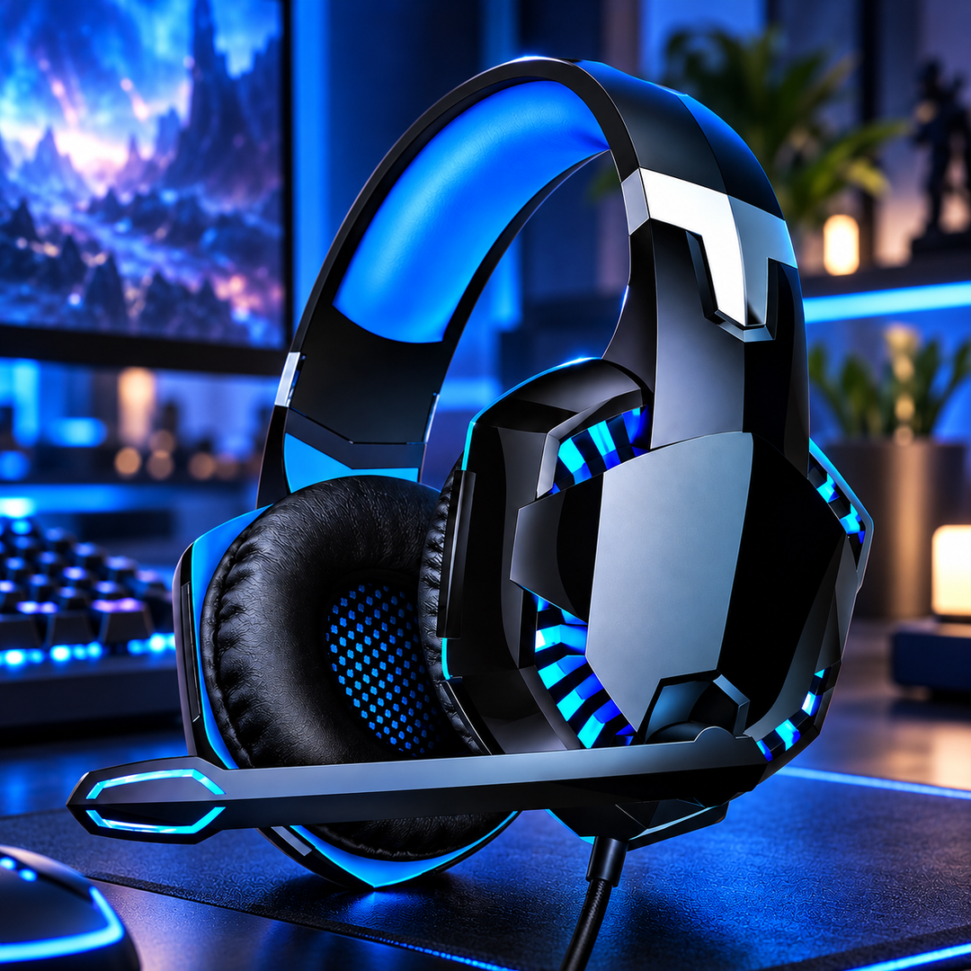 Gaming Headphones Over Ear Stereo Headset Mic for PC PS Xbox