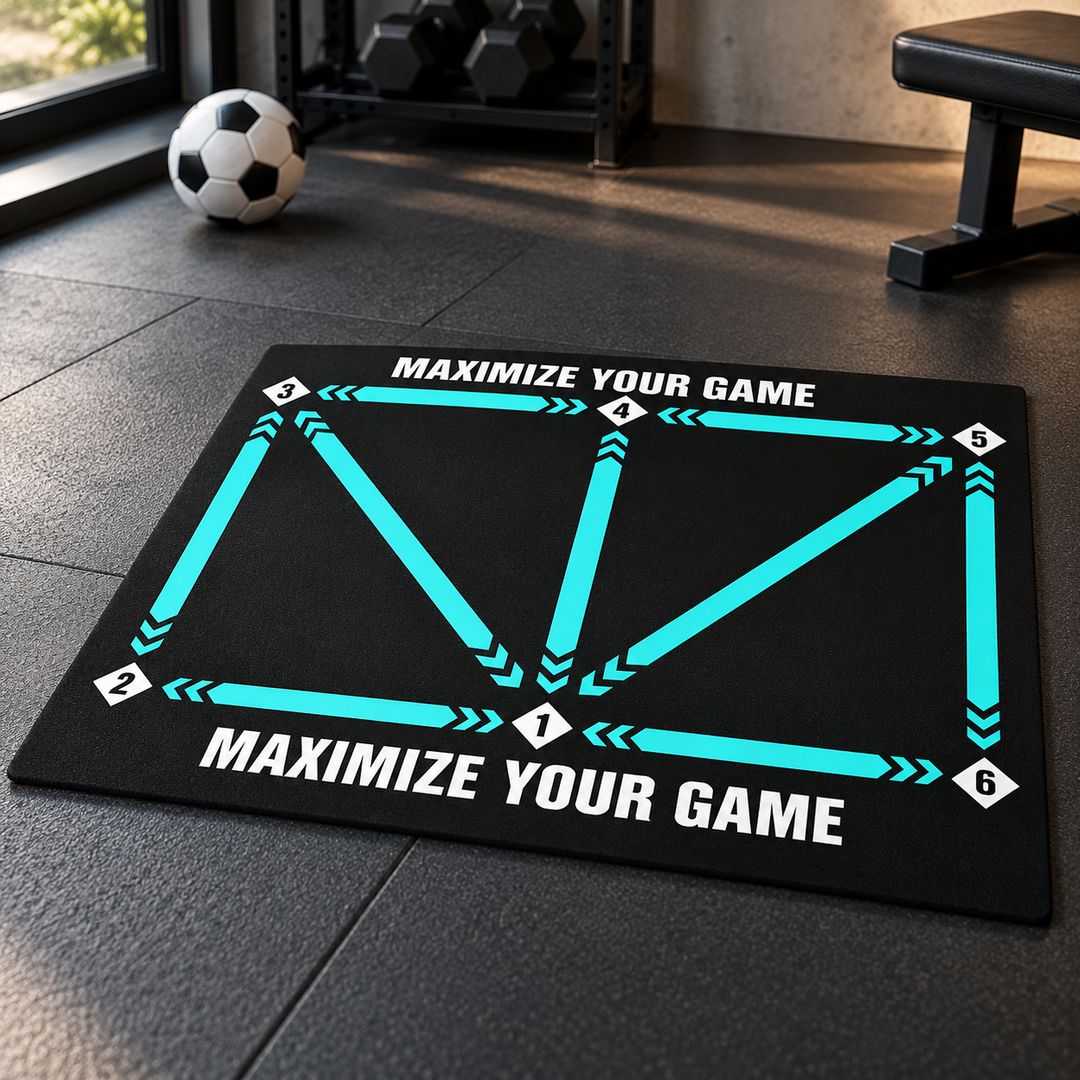Football Training Mat Anti Slip 2x2m Skills Video Program