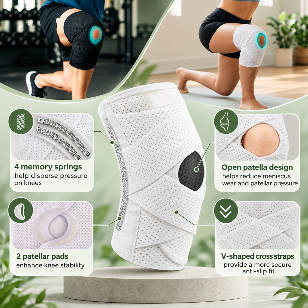 Knee Support Brace Compression Spring Pads for Joint Stability