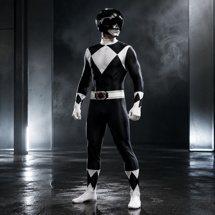 Power Rangers Bodysuit Costume with Helmet Halloween Kids